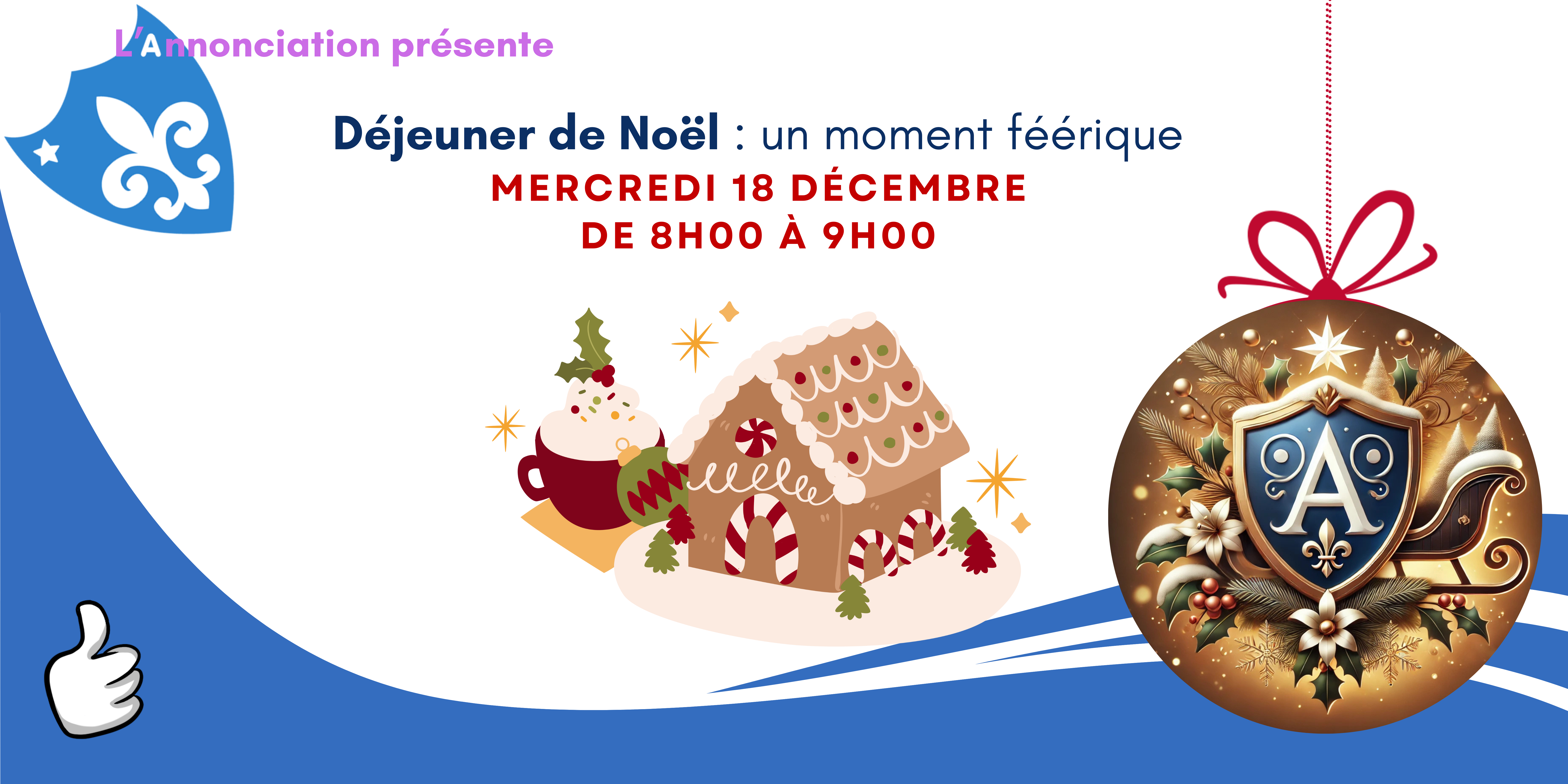 Déjeuner de Noël : un moment féérique à l'Institut de l'Annonciation 1 Dejeuner Noel