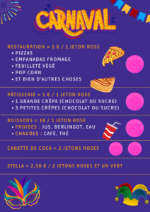 Tarifs restauration