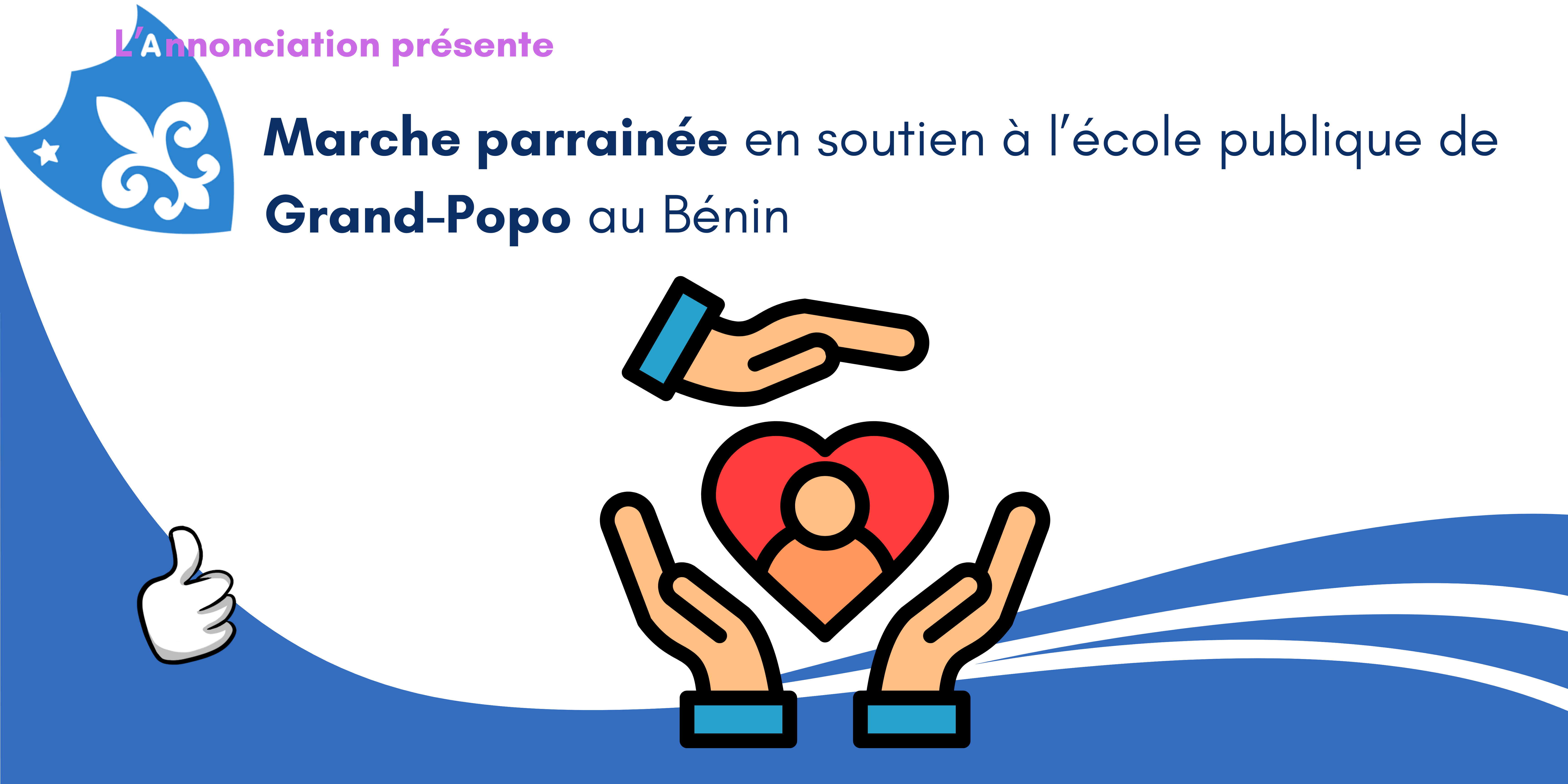 Une marche parrainée sous le signe de la solidarité et du soleil ! 1 Banniere marche parrainee
