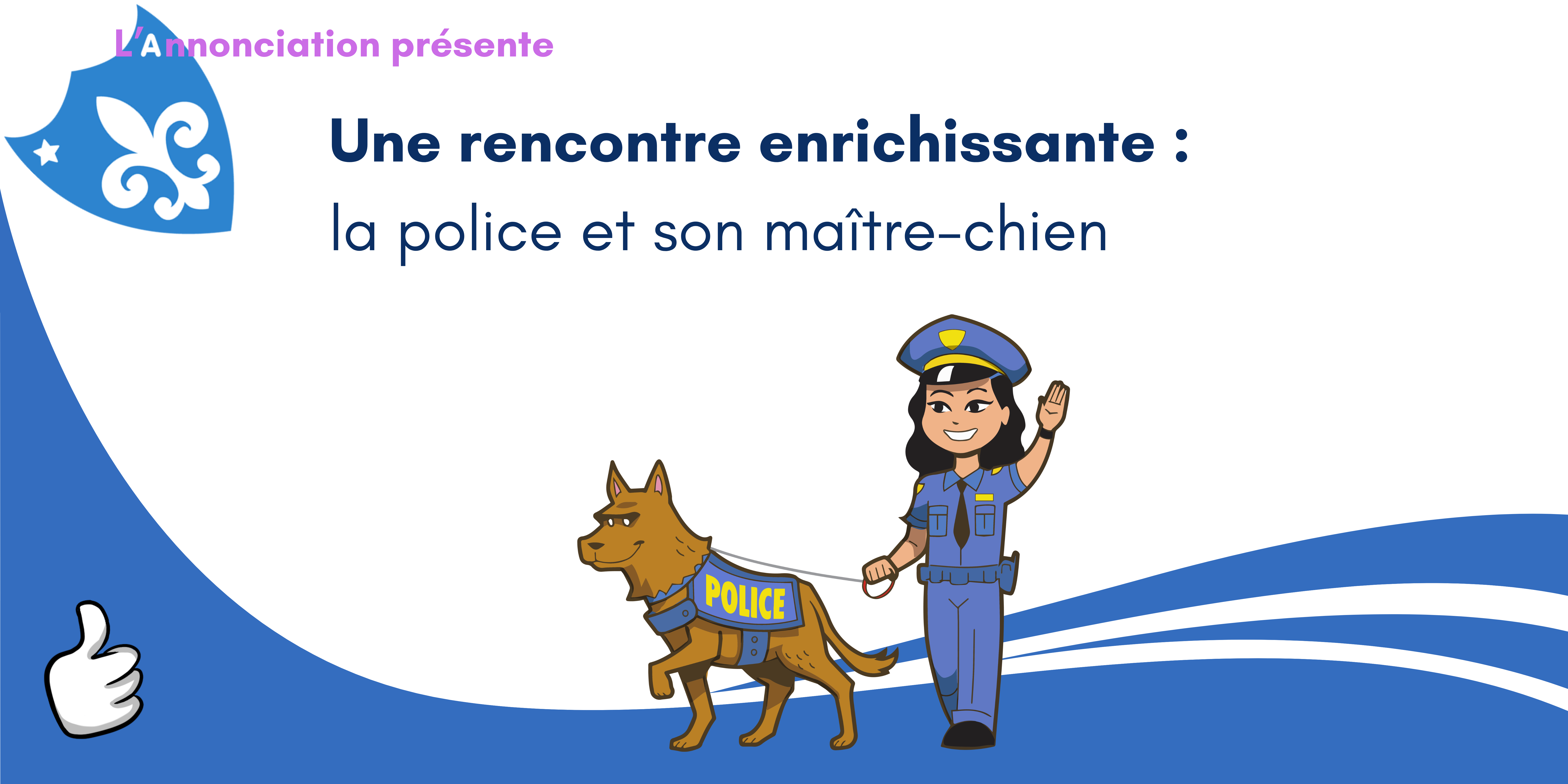 Une rencontre enrichissante : la police et son maître-chien en visite à l’Institut de l’Annonciation 1 Police