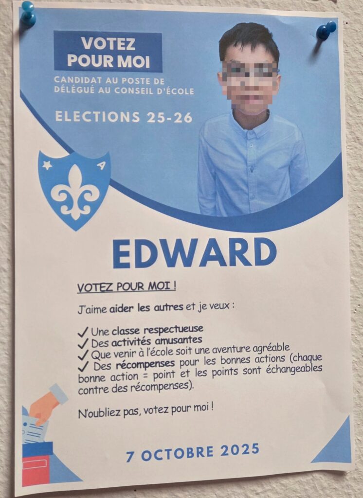 Les délégués de l’école fondamentale de l’Annonciation élus en démocratie ! 16 20251009 073230 redacted dot app