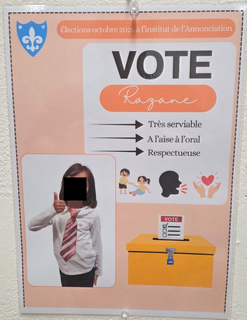 Les délégués de l’école fondamentale de l’Annonciation élus en démocratie ! 42 20251009 073510 redacted dot app