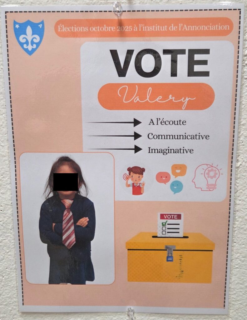 Les délégués de l’école fondamentale de l’Annonciation élus en démocratie ! 44 20251009 073516 redacted dot app