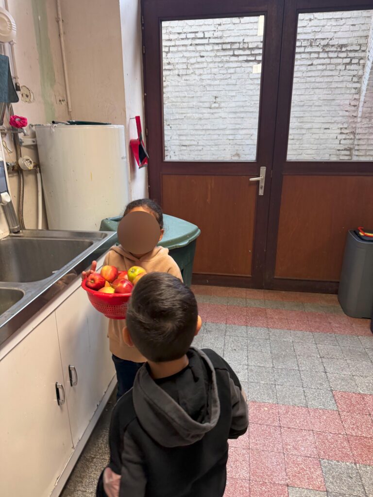 À la découverte des pommes 🍎🔍 5 lavage des pommes scrubbed