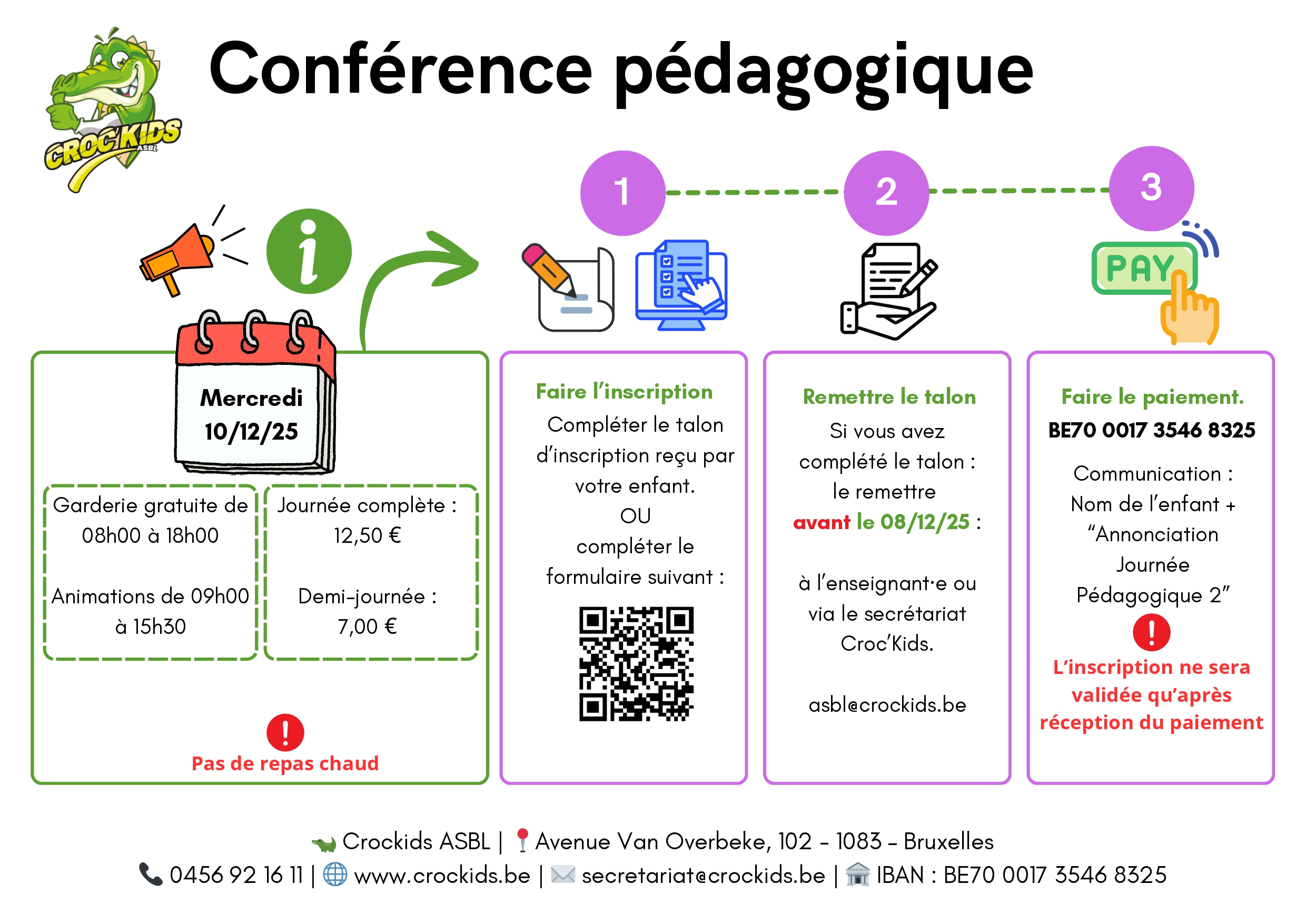 Conférence pédagogique 10/12/25 1 Copie de Affiche avis Croc Kids 14 page 0001