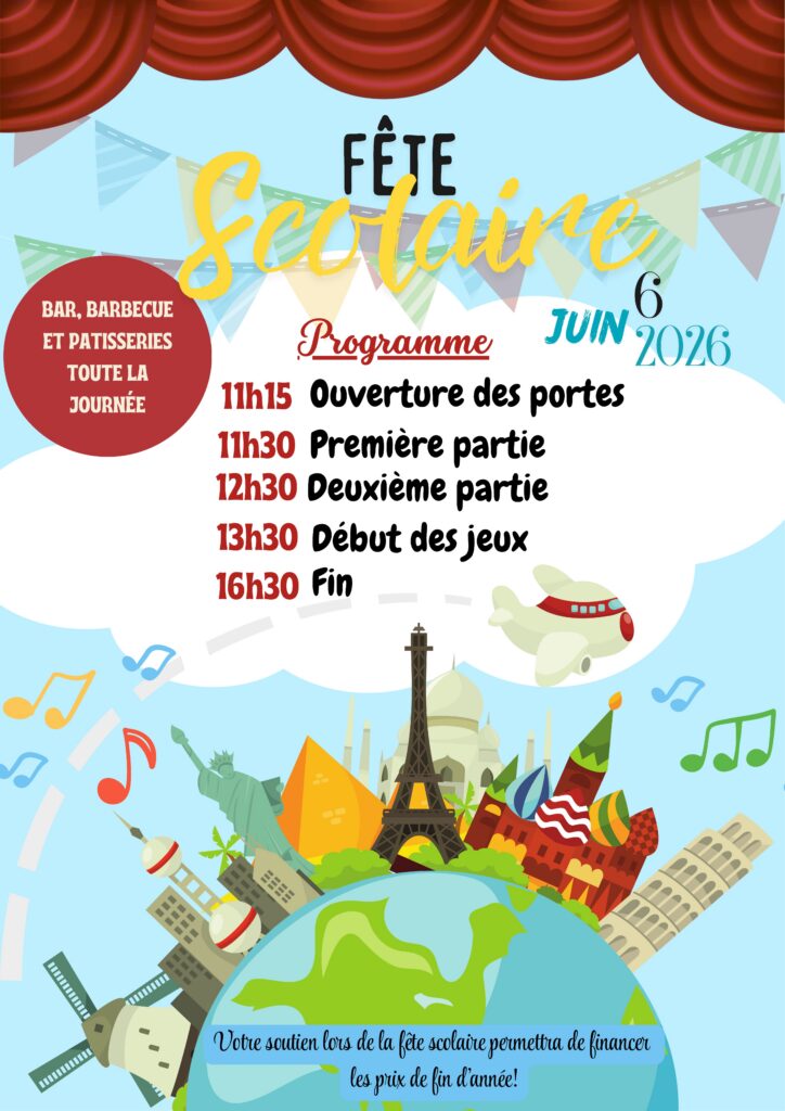 Prévente des tickets spectacles pour la fête scolaire 2 xdp Affiches fete scolaire 2026 2